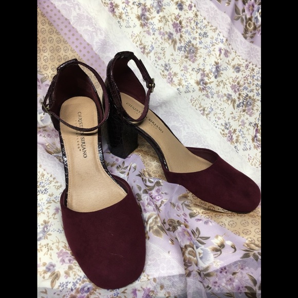 Christian Siriano- Millie Heel in burgundy size 7 - Picture 6 of 6